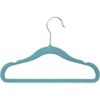 Amazon Basics - Perchas infantiles de terciopelo - Paquete de 30- Azul